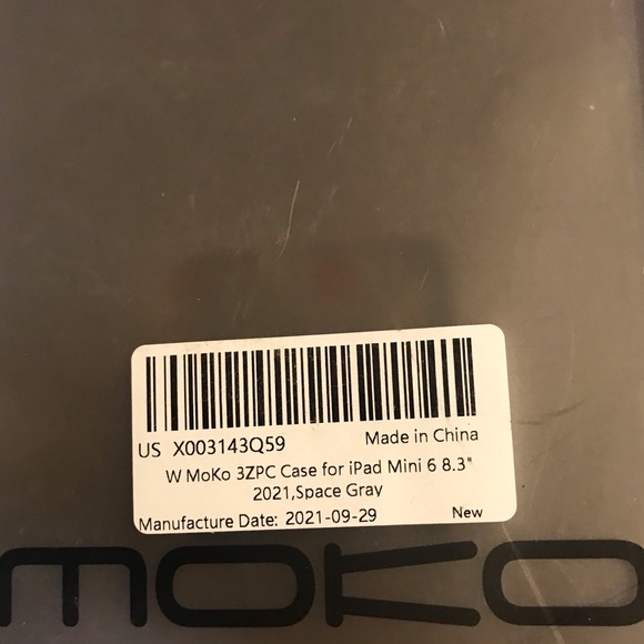MoKo Case Fit New iPad Mini 6 2021 (6th Generation, 8.3-inch) - Space Gray - Picture 8 of 8